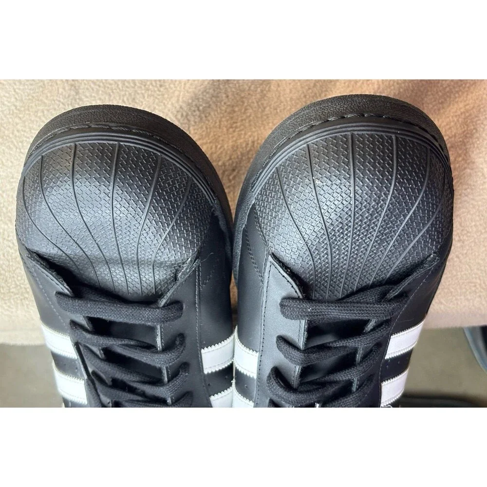 New Adidas Superstar Foundation Shoes Black White Mens Size US 20 B27140
